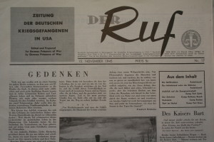 The November 15, 1945 edition of Der Ruf (Office of the Provost Marshal General, RG 389, National Archives)