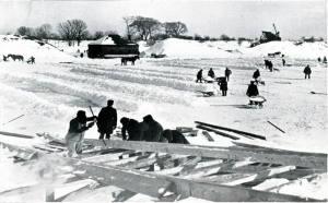 Removing Snow from filter beds