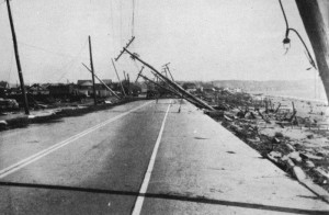 Damage from the 1938 Hurricane at Island Park, Rhode Island (Collection of NOAH)