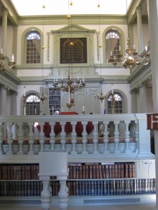 Interior of the Touro Synagogue from the main floor