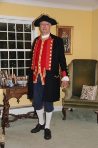 John Millar in a replica Continental Navy uniform (John Millar)