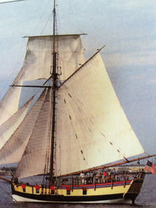 The replica of the Continental Navy sloop Providence (John Millar)