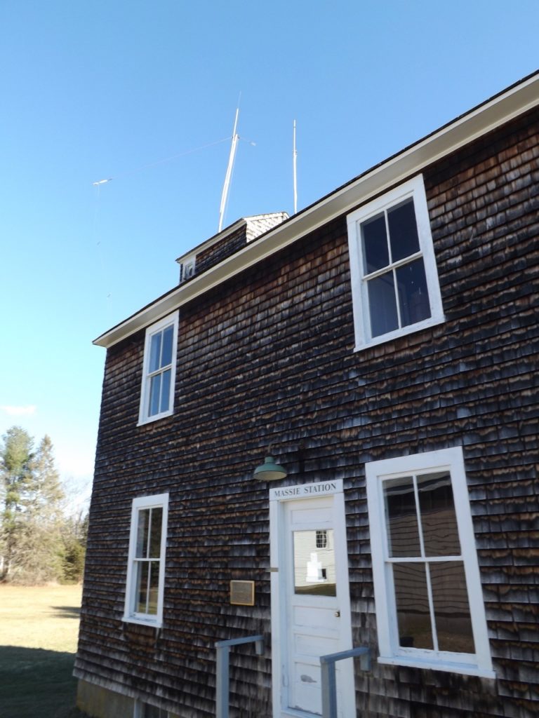 The original Massie Station at Point Judith, now restored and held by the New England Wireless and Steam Museum at East Greenwich (Brian Wallin)