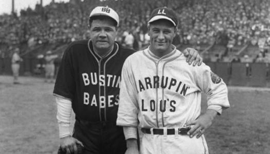 Babe Ruth and Lou Gehrig Play an Exhibition Game in Providence, Kids Go Nuts