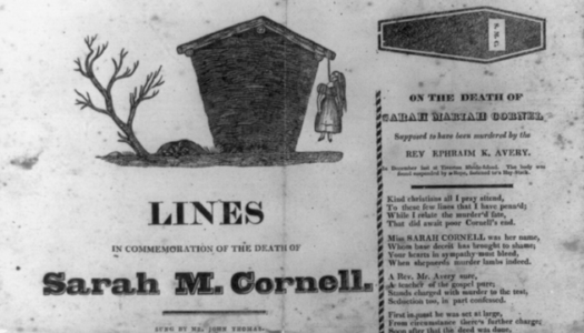 The Murder of Sarah Maria Cornell in Tiverton in 1832 (Part I of II)
